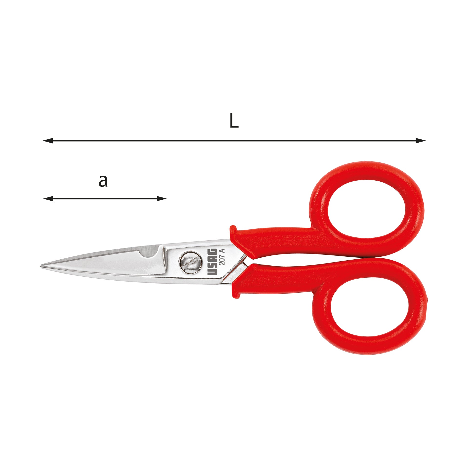207 A - Ciseaux pour électriciens - Usag - U02070101 207 A - Ciseaux pour électriciens - Usag - U02070101